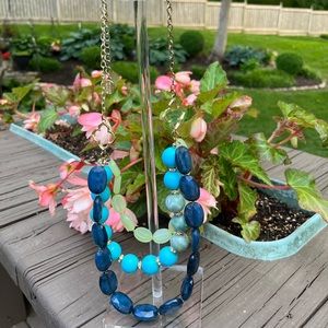 Simple Addiction multi strand beaded & rhinestone statement necklace